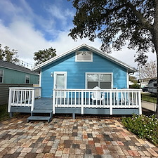 Brightening-Up-Beacon-Street-House-Wash-and-Driveway-Sidewalk-Cleaning-in-St-Augustine-FL 2