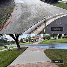 Double-Driveway-Transformation-Driveway-Sidewalk-Cleaning-on-Heritage-Cove-Drive-St-Augustine-FL 3