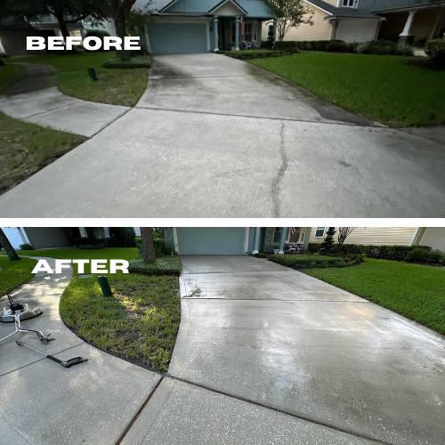 Last-Minute Transformation: Driveway & Sidewalk Cleaning in St. Augustine, FL