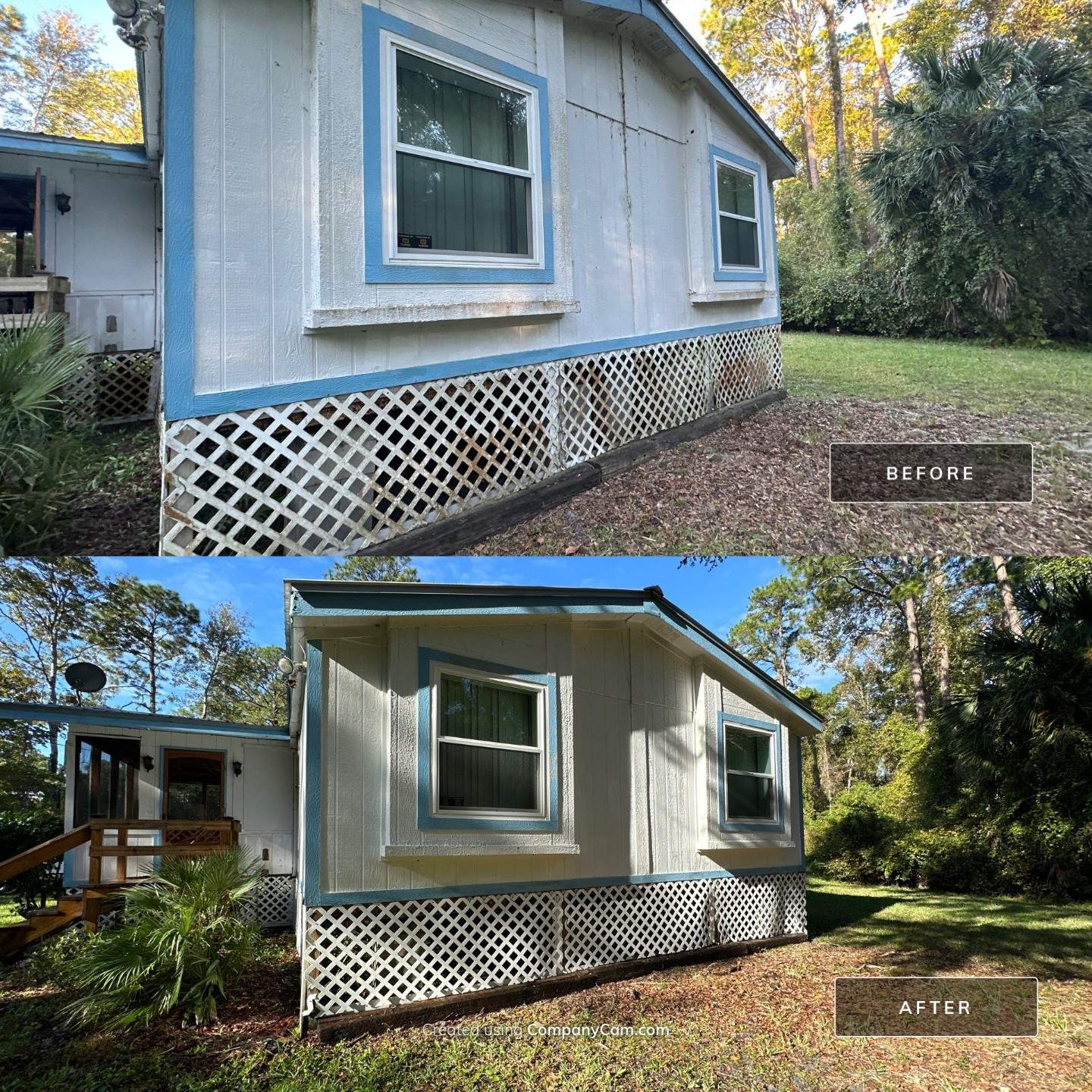 Mobile Home Transformation on Porter Rd Ext: House Washing in St. Augustine, FL 32095