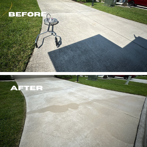 Title: Transforming a Home: House Wash and Driveway Cleaning on Cloisterbane Drive, St. Johns, FL